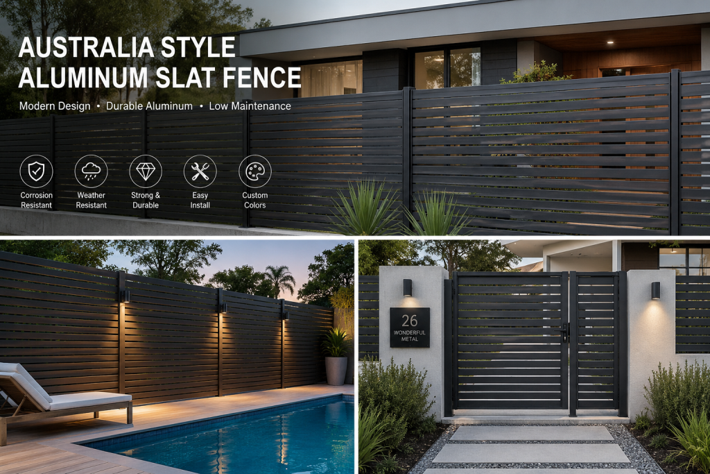 Modernes Design mit horizontalen Lamellen